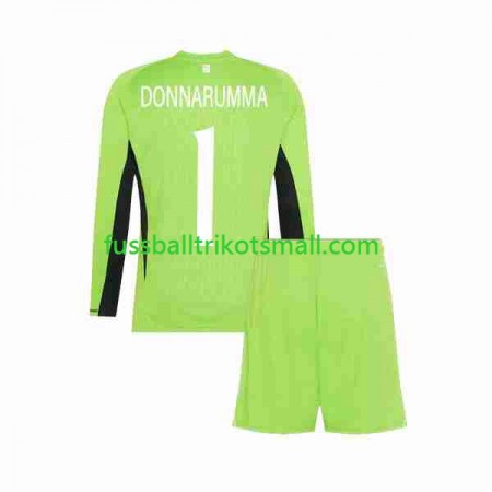 Fußballtrikots Italien Donnarumma 1 Torwart Kinder 2023 Langarm Heimtrikotsatz kaufen